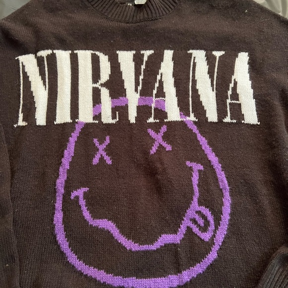 Nirvana graphic design knit sweater - Picture 2 of 3